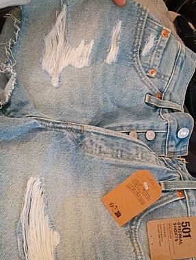 Levi's Light Blue High-Rise Distressed Women's Jeans